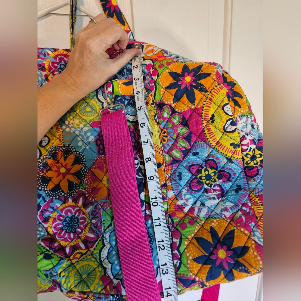 Danielle Morgan Weekender Quilted Duffel Bag Multicolor Mandala Print OS - Picture 13 of 16